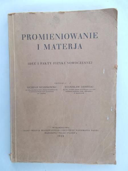 Promieniowanie i materja, 1932