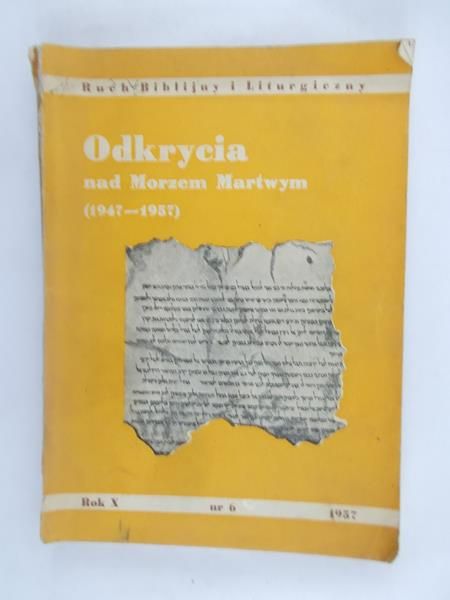 Odkrycia nad morzem Martwym(1947-1957)