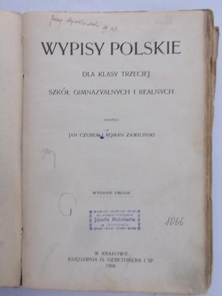 Wypisy Polskie, 1904 r.