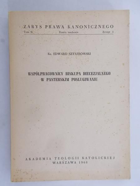 Współpracownicy biskupa diecezjalnego w pasterskim posługiwaniu