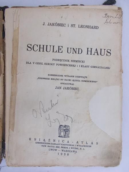 Schule und Haus, 1930 r.