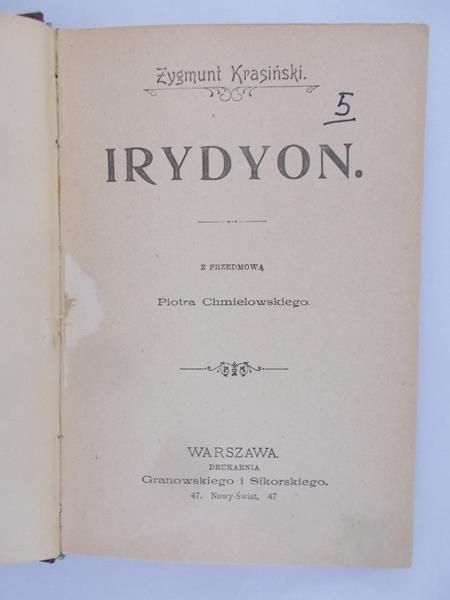Irydyon, 1898 r.