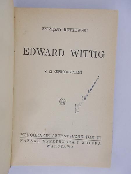 Edward Wittig, 1925 r.