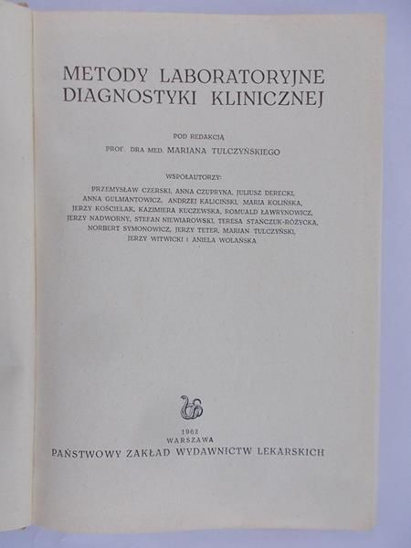 Metody laboratoryjne diagnostyki klinicznej