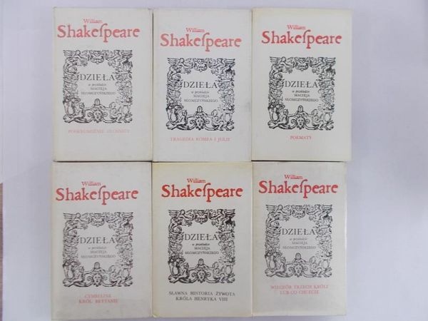 Shakespeare  - Dzieła, zestaw 6 książek