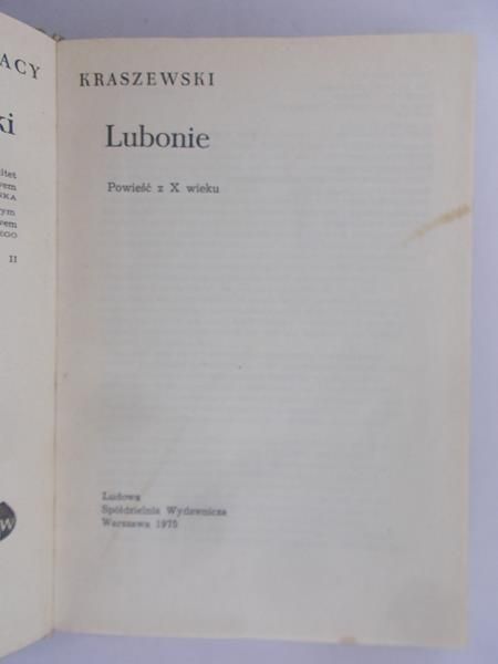 Kraszewski Józef Ignacy - Lubonie