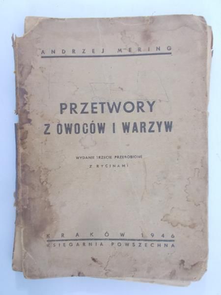 Przetwory z owoców i warzyw 1946 r