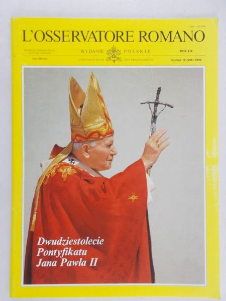Agnes Marui (red) - L'osservatore Romano: Dwudziestolecie Pontyfikatu Jana Pawła II