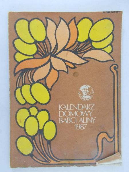 Kalendarz domowy Babci Aliny 1987
