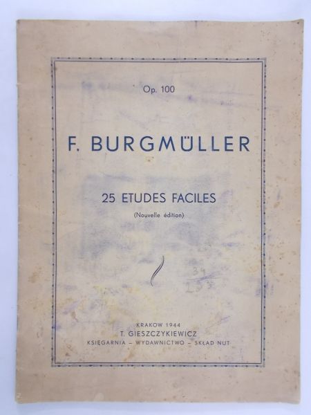 Burgmuller F. - 25 Etudes Faciles, 1944 r.