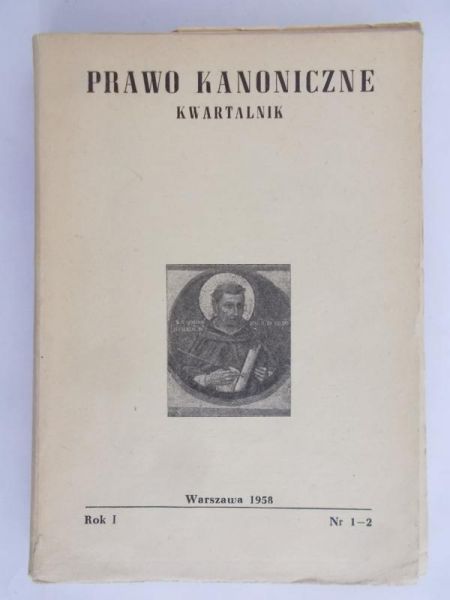 Prawo kanoniczne. Rok I nr. 1-2