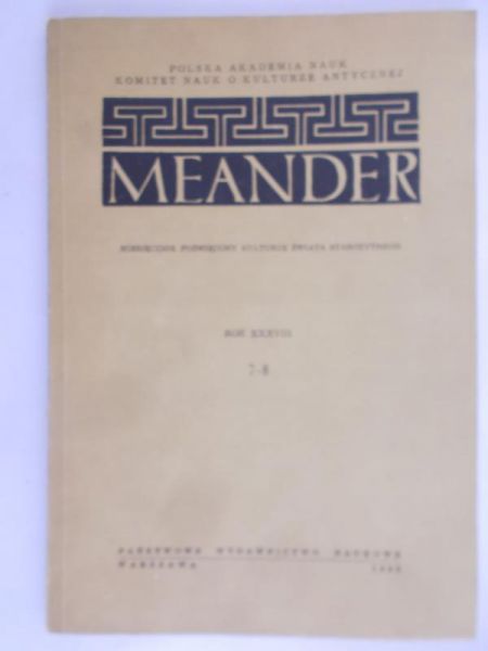 Meander. Rok XXXVIII 7-8