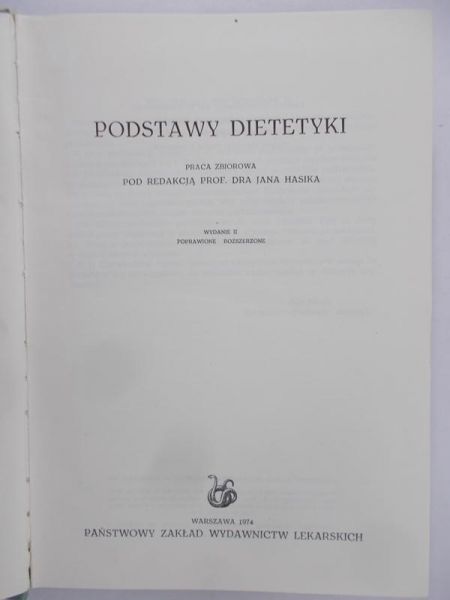 Hasik Jan (red.) - Podstawy dietetyki