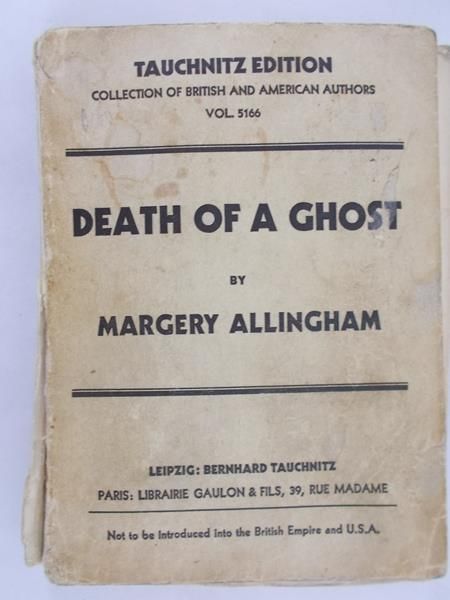 Allingham Margery - Death of a ghost, 1934