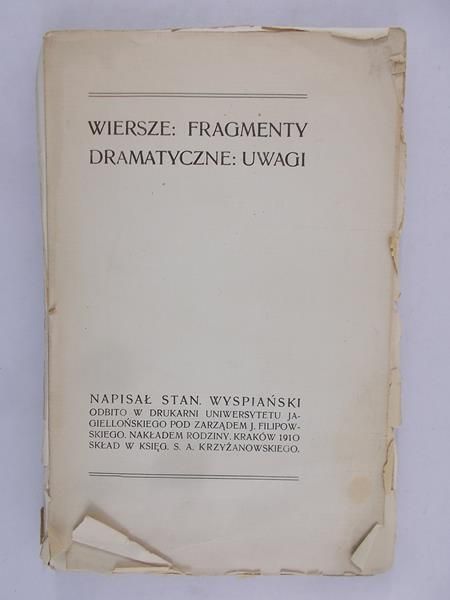 Wyspiański Stanisław - Pisma pośmiertne II 1910 r