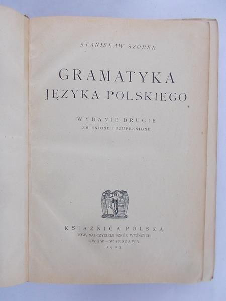 Szober Stanisław - Gramatyka języka polskiego