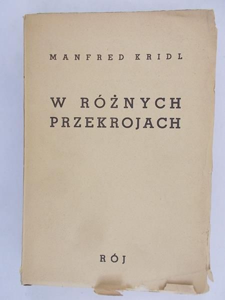 Kridl Manfred  - W Różnych Przekrojach 1939 r