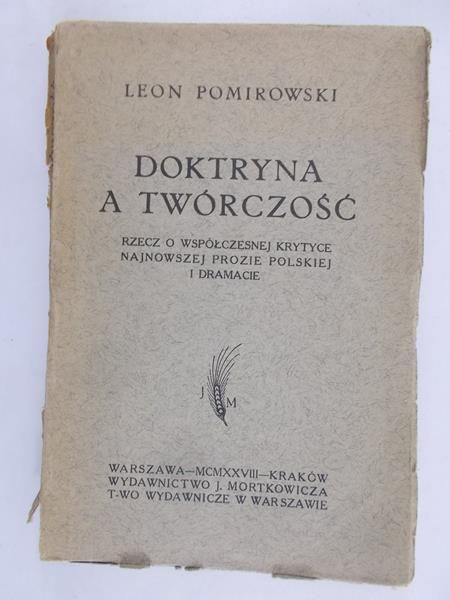 Pomirowski Leon - Doktryna a twórczość, 1928 rok