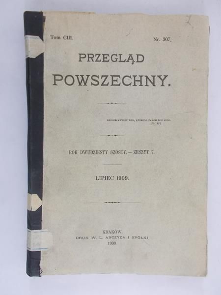 Przegląd powszechny, tom CIII, 1909r.