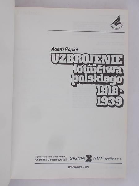 Popiel Adam -  Uzbrojenie Lotnictwa Polskiego