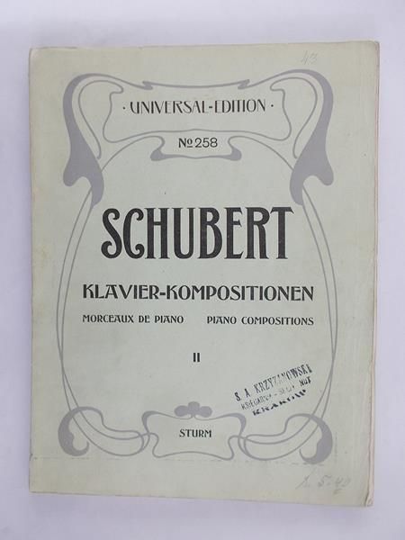 Schubert Franz - Klavier-Kompositionen, Nuty