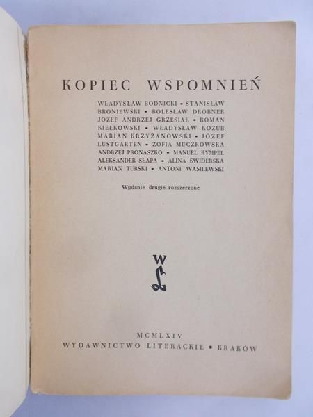 Bodnicki Władysław   - Kopiec wspomnień
