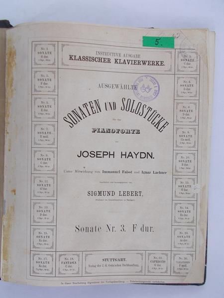 Haydn Joseph - Sonaten und Solostucke, nuty