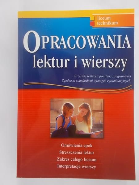 Wojnar Bogumiła - Opracowania lektur i wierszy