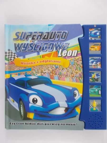 Superauto wyścigowe Leon, książka z odgłosami