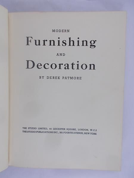 Patmore Derek - Modern furnishing and decoration, 1936 r.