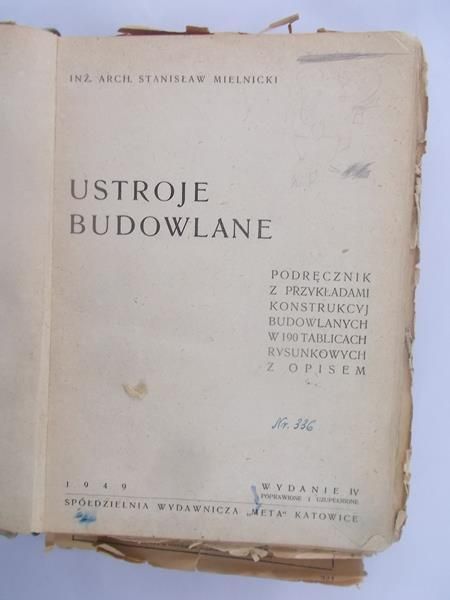 Mielnicki Stanisław - Ustroje budowlane, 1949 r.