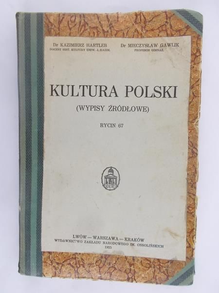 Hartleb Kazimierz - Kultura Polski, 1925 rok