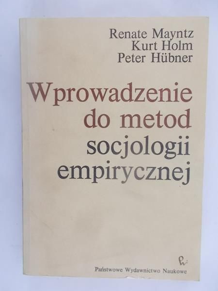 Mayntz Renate - Wprowadzenie do metod socjologii empirycznej