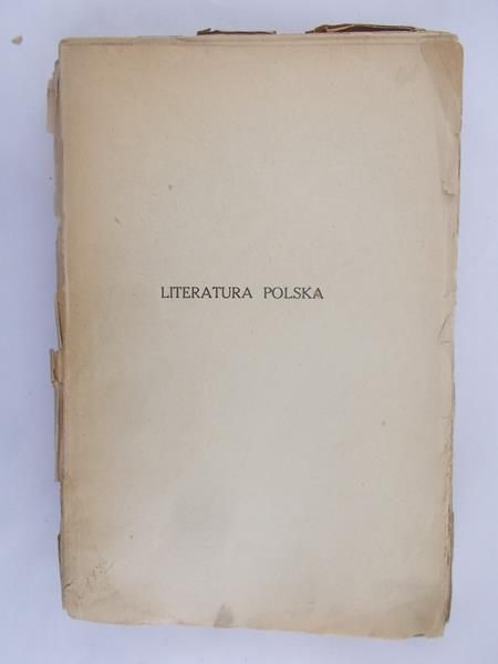 Chlebowski Bronisław - Literatura polska 1795-1905, 1923 r.