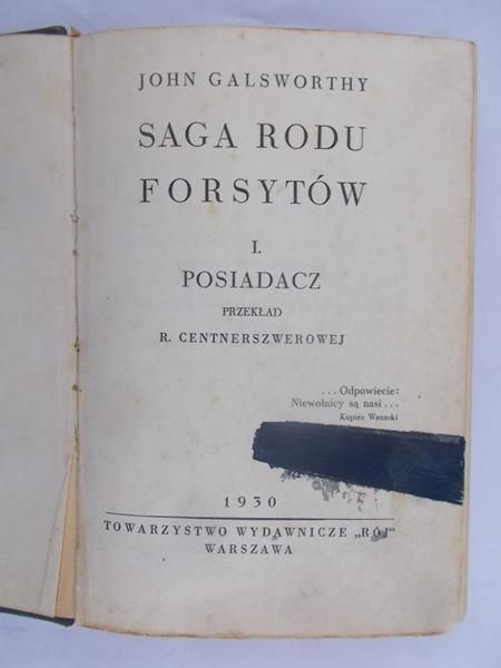 Galsworthy John - Saga rodu Forsytów, 1930 r.