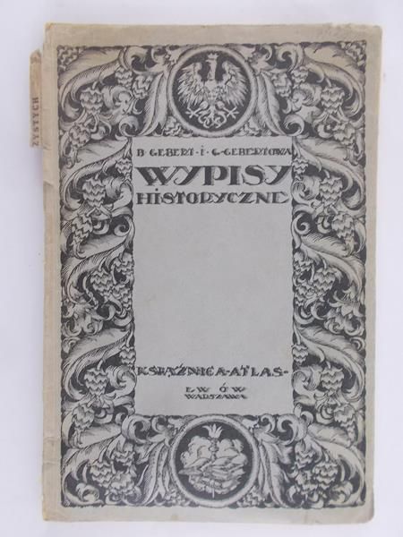 Gebert B. - Wypisy historyczne, 1928 r.