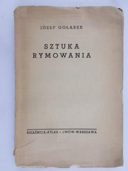 Gołąbek Józef - Sztuka rymowania, 1939 r.
