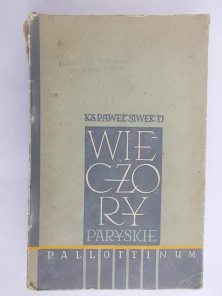 Siwek Paweł - Wieczory paryskie