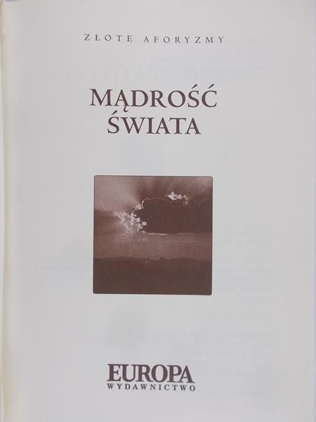 Głuch Wojciech (red.) - Mądrość świata