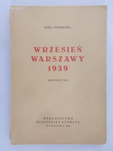 Petersowa Zofia - Wrzesień Warszawy 1939, 1946 r.