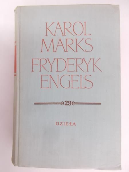Marks Karol - Dzieła,  tom 29