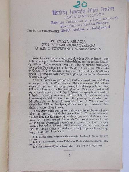 Bór-Komorowski Tadeusz gen. - Trzy wykłady o A.K.