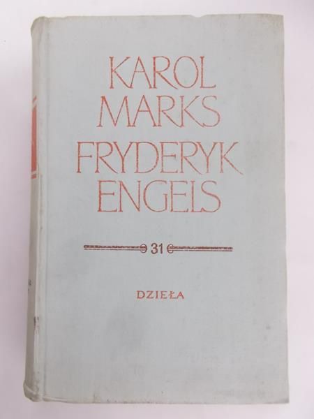 Marks Karol - Dzieła,  tom 31