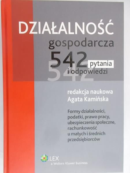 Kamińska Agata (red.) - Działalność gospodarcza