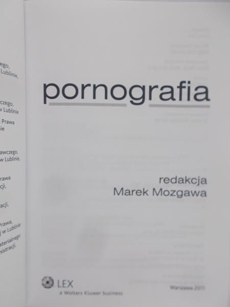 Marek Mozgawa (red.)  - Pornografia