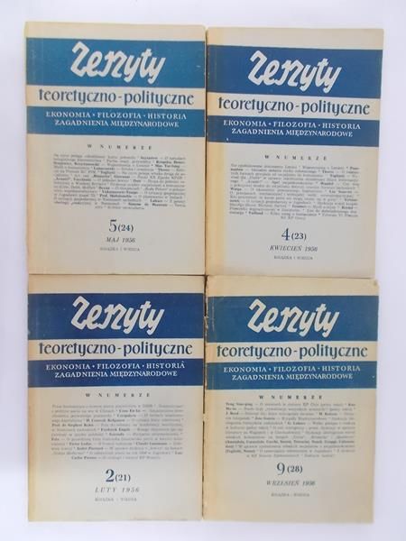 Zeszyty teoretyczno – polityczne, 4 książki