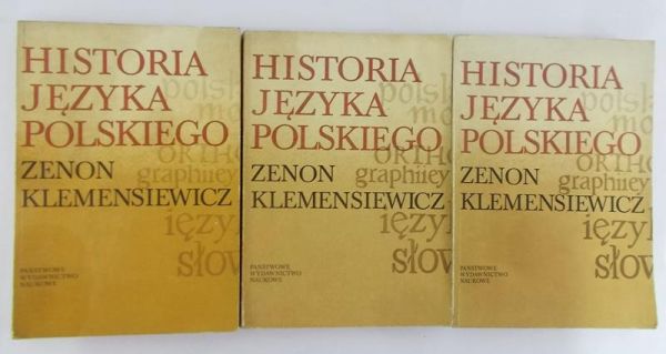Klemensiewicz Zenon - Historia języka polskiego, tom I-III
