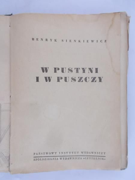 Sienkiewicz Henryk - W Pustyni i w Puszczy 1948