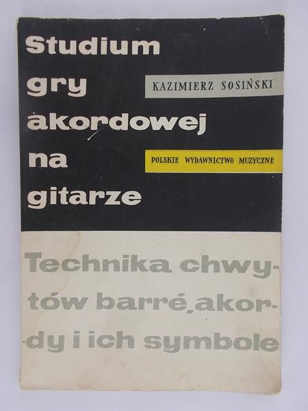Sosiński Kazimierz - Studium gry akordowej na gitarze, Nuty
