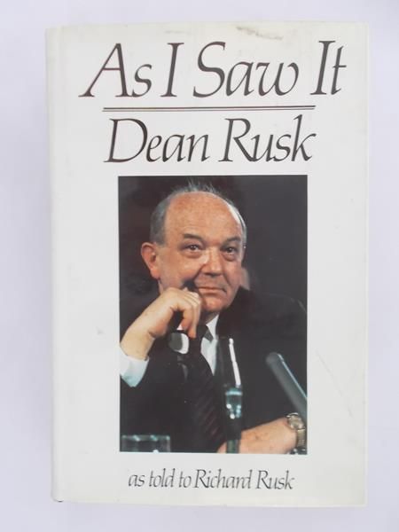 Rusk Dean - As I Saw It